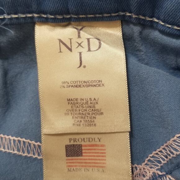 NYDJ - Not Your Daughter's Jeans Blue Denim Cotton Crop Pants, Size 12 (34”x20”) - Picture 10 of 12